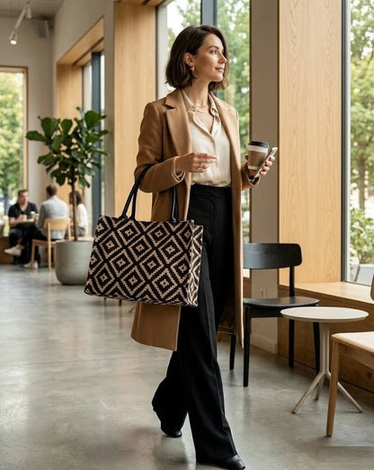 Geometric Pattern Handbag