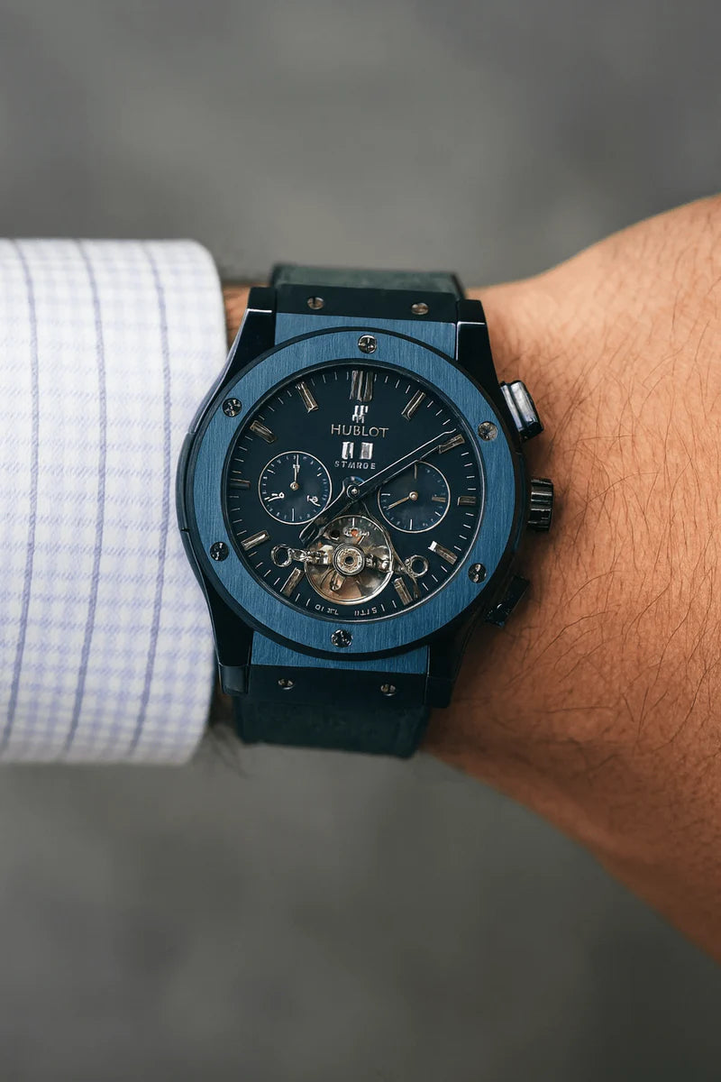 Hublot - Classic Fusion Automatic Skeleton Chronograph Watch (A+) Ⓢ