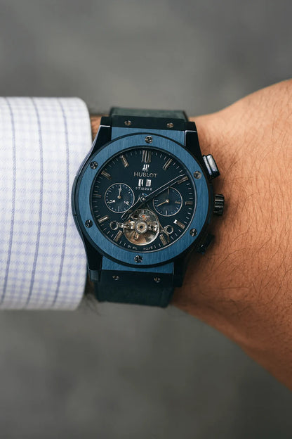 Hublot - Classic Fusion Automatic Skeleton Chronograph Watch (A+) Ⓢ
