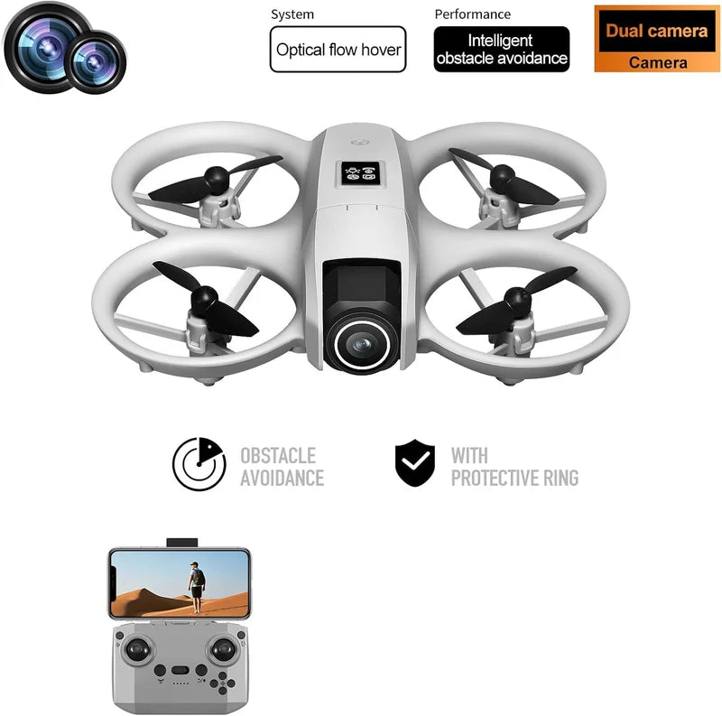 Optical Flow Dual‑Camera Drone